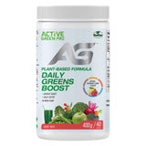 Tub of Active Green Pro Daily Greens Boost Raspberry Lemon 400g