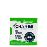 Package of Change Toothpaste - Travel Size - Spearmint 25 Tablets - 19g