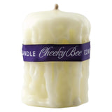 Cheeky Bee Candle Company #01 – Signature Drip Pillar – Ivory 2.5″ x 3.5″