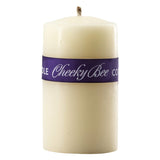 Cheeky Bee Candle Company #21 – Traditional Smooth Pillar – Ivory 2.0″ x 3.0″