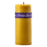 Cheeky Bee Candle Company #22 – Traditional Smooth Pillar – Gold 2.0″ x 6.0″