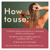 Good Juju Oily / Fine Hair Conditioner Bar Use