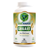Bottle of LeafSource® Shilajit - Humic-Fulvic Acids 120 V-Caps