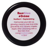 Jar of LivingLibations RoseGlowCrème 15ml