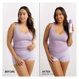 Luna Bronze Solar Eclipse Clear Tanning Mousse Before/After