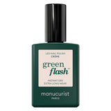 Bottle of Manucurist Semi-Permanent LED Green Flash - Creme 15mL