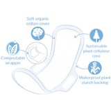 Natracare Ultra Pads w/Wings Regular 14 Pack Information