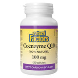 Bottle of Natural Factors Coenzyme Q10 100 mg 120 Softgels