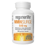 Bottle of Natural Factors RegenerLife NMNSurge 500mg (Nicotinamide Mononucleotide) 30VegetarianCapsules