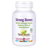 Bottle of New Roots Strong Bones 180 Vegetable Capsules