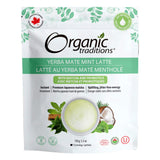Bag of Organic Traditions Yerba Mate Mint Latte with Matcha & Probiotics 150g