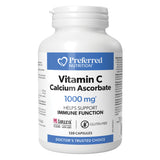 Bottle of Preferred Nutrition® Vitamin C Calcium Ascorbate 1000mg 120 Capsules