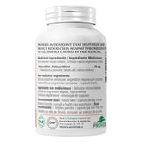 Bottle Back of Provita Astaxanthin Forte