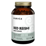 Bottle of Purica Red Reishi Full Spectrum Organic 120 Veggie Capsules