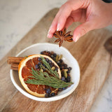 Close Up of Winter Simmer Pot Dried Botanicals