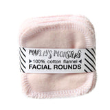Marley's Monsters Reusable Facial Rounds Blush (light pink)Flannel