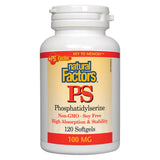 Bottle of Natural Factors PS Phosphatidylserine 100 mg 120 Softgels