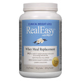 Tub of Natural Factors RealEasy with PGX Whey Meal Replacement Vanilla Flavour 25g Protein 870g Powder