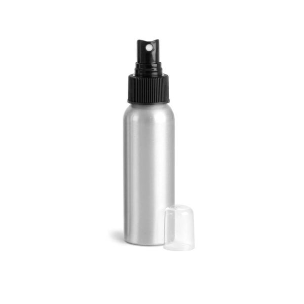 80mL Aluminum Spray Bottle Black Top