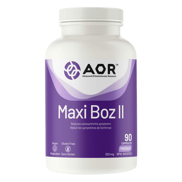 Bottle of AOR Maxi-Boz II 90 Capsules
