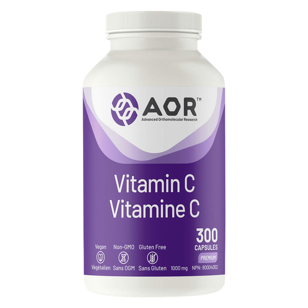 Bottle of AOR Vitamin C 1000 mg 300 Capsules
