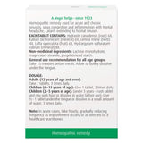 Box of A. Vogel Sinna Sinus Tablets Back
