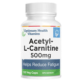 Bottle of Optimum Health Vitamins Acetyl-L-Carnitine 120 Capsules
