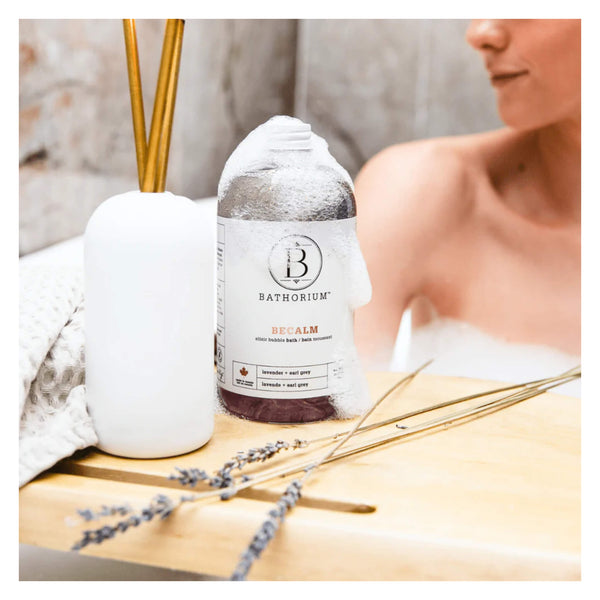 Bathorium Bubble Bath Elixir - BeCalm, Lavender & Earl Grey Texture
