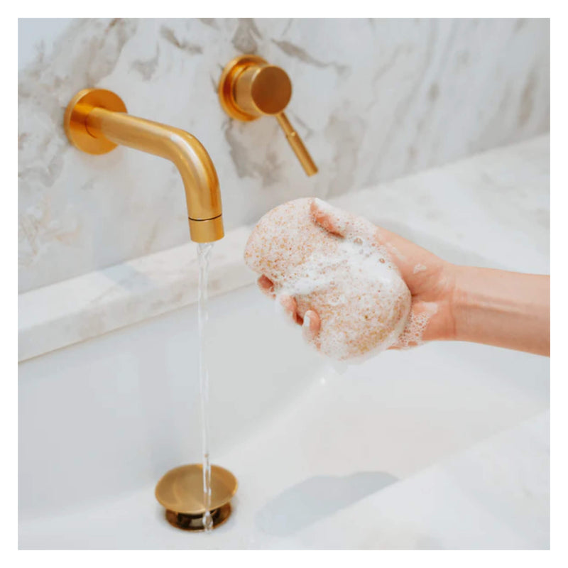 Bathorium Konjac Walnut Exfoliating Body Sponge Lifestyle
