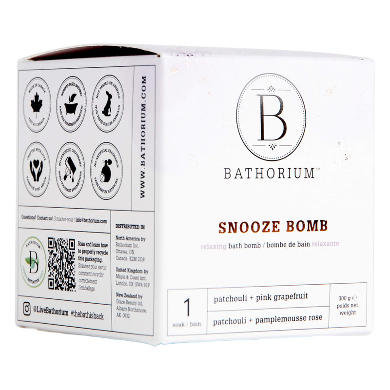 Box of Bathorium SnoozeBomb BathBomb 300g