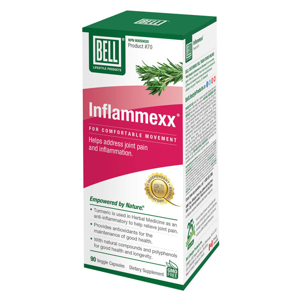 Box and Bottle of Bell Inflammexx 90Capsules
