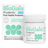 Box & Bottle of BioGaia Prodentis Oral Health Probiotics Mint 30 Lozenges
