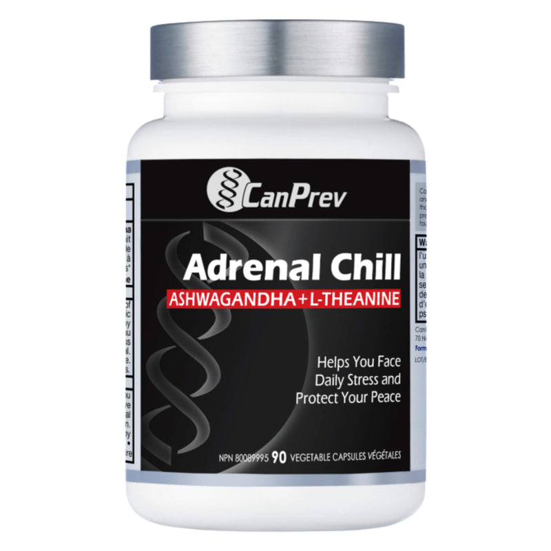 Bottle of CanPrev Adrenal Chill Men 90 Vegetable Capsules