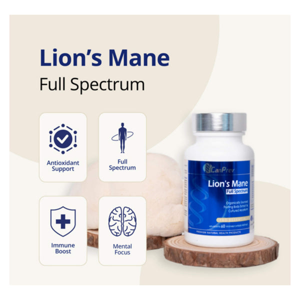 CanPrev Lion's Mane Full Spectrum Information
