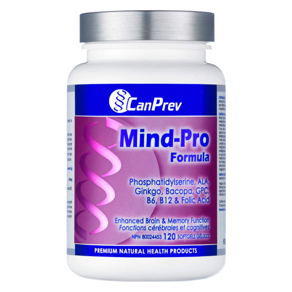 Bottle of CanPrev MindPro 120Softgels
