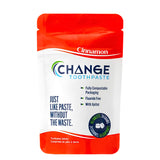Package of Change Toothpaste - Travel Size - Cinnamon 65 Tablets - 24g
