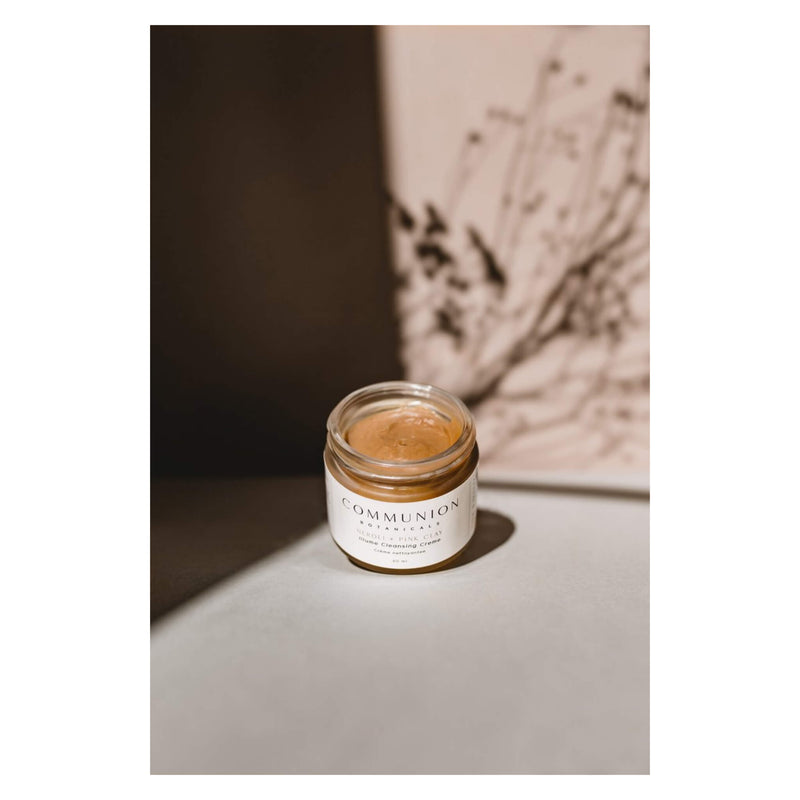 OpenJar of CommunionBotanicals Neroli+PinkClay IllumeCleansingCream