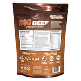 Package Back of Confident Big Beef Protein Smooth Chocolate
