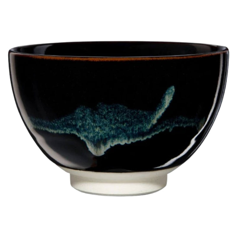 DōMatcha® Ceremonial Matcha Bowl - Deep Ocean - Side View 
