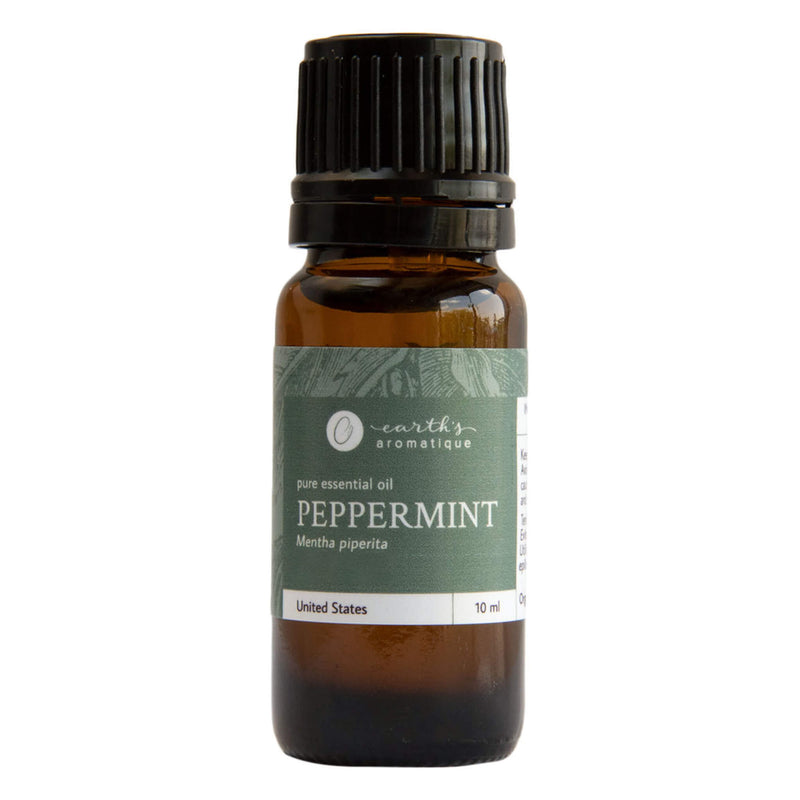 Bottle of Earth'sAromatique PureEssentialOil Peppermint 10ml