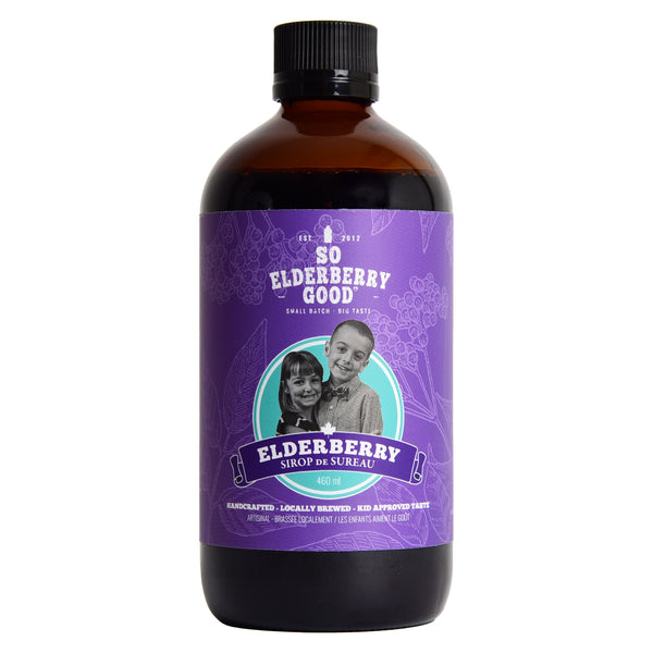 Bottle of So Elderberry Good Elderberry Syrup 460ml