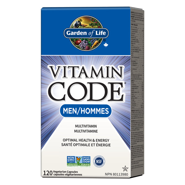 Box of Garden Of Life Vitamin Code Men Multivitamin 120 Vegetarian Capsules