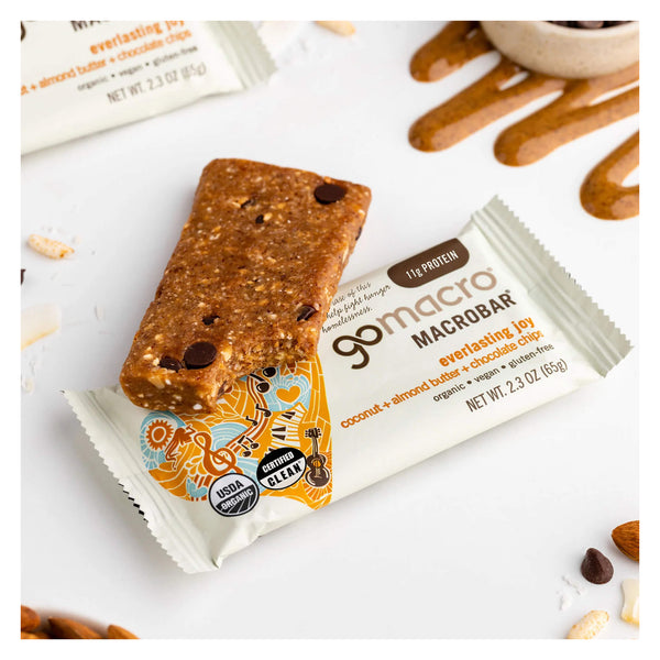 Go Macro MacroBar - Everlasting Joy, Coconut Almond Butter & Chocolate Chips Lifestyle
