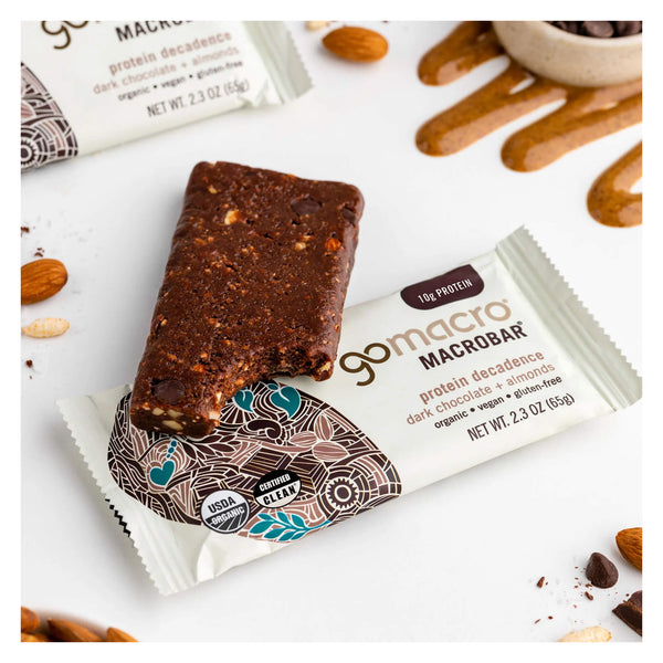Go Macro MacroBar - Protein Decadence, Dark Chocolate + Almonds Lifestyle
