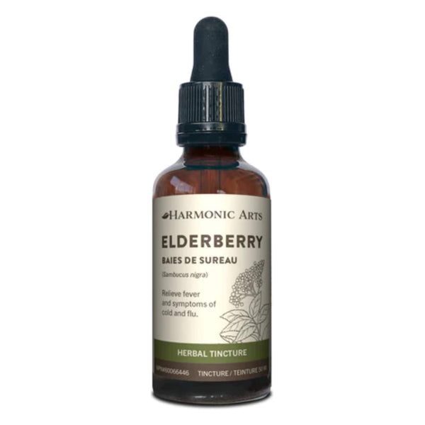 DropperBottle of HarmonicArts Elderberry HerbalTincture 50ml