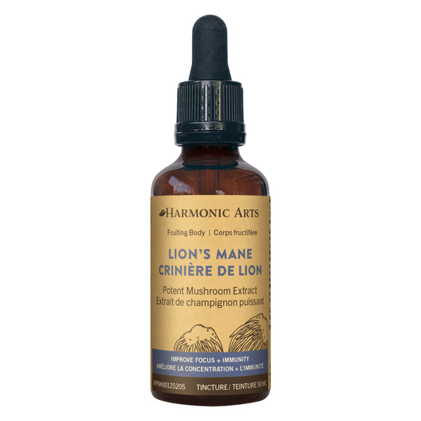 Dropper Bottle of Harmonic Arts Lion's Mane Mushroom Tincture 50ml
