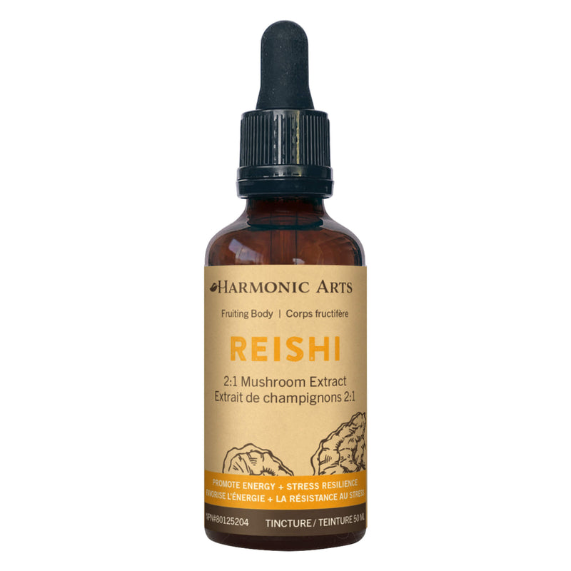 Dropper Bottle of Harmonic Arts Reishi Mushroom Tincture 50ml
