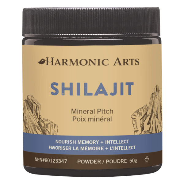 Bottle of Harmonic Arts Shilajit Powder 50 Grams
