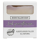 Bar of High Q Tallow Bison Tallow Herb Your Enthusiasm 120g
