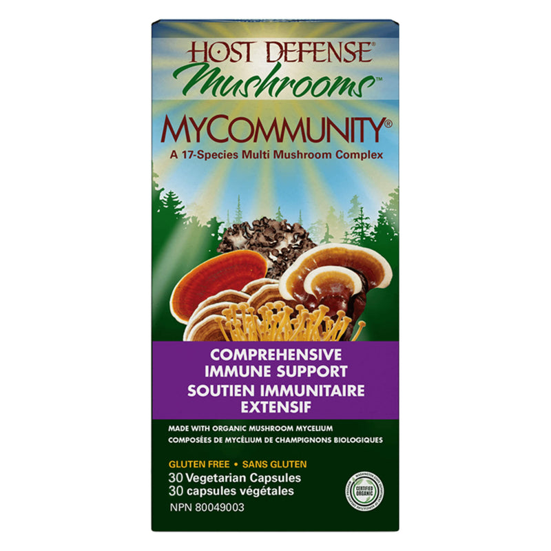 Box of HostDefense MycommunityCapsules 30VegetableCapsules